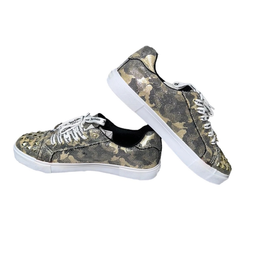 Juicy Couture Gold and Black Studded Sneakers 🆕